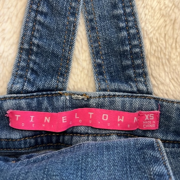 TINSELTOWN Denim Short Overalls XS - Picture 4 of 11